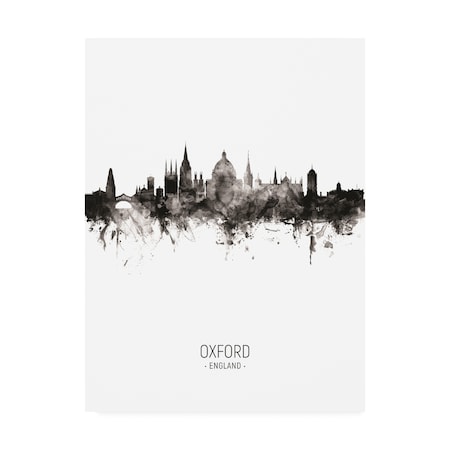 Michael Tompsett 'Oxford England Skyline Portrait II' Canvas Art,35x47